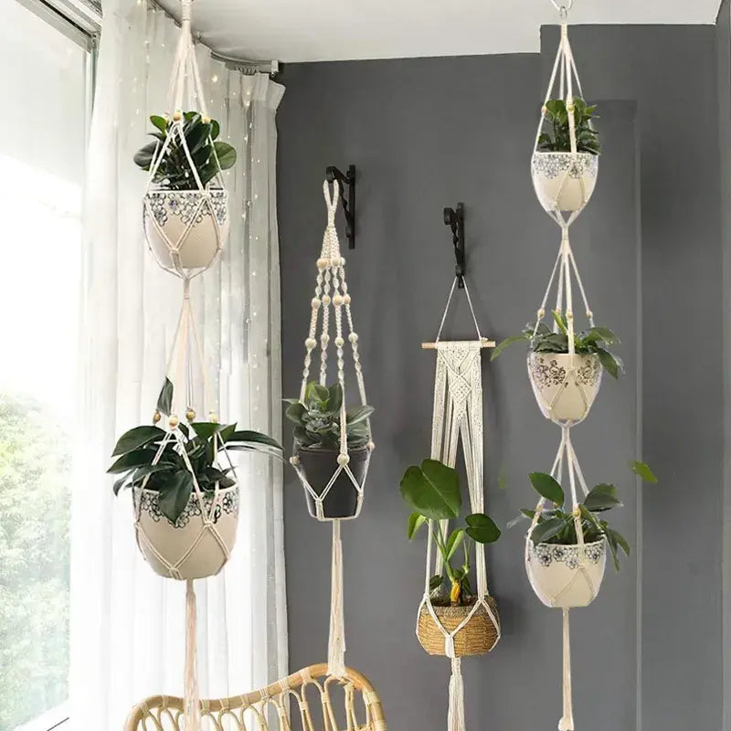 Hanging Plant Handmade Macrame Plant Han...