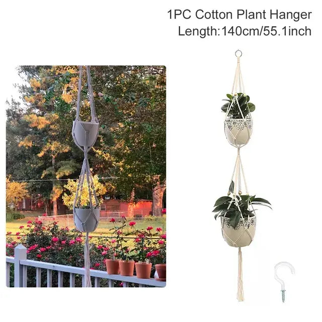 Hanging Plant Handmade Macrame Plant Han...